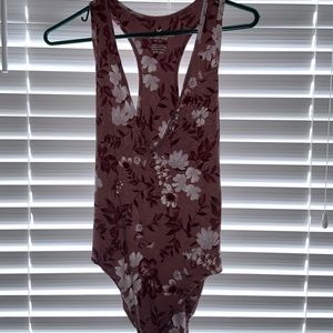 floral tank top bodysuit